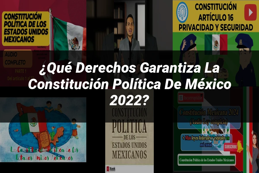 "¿Qué Derechos Garantiza la Constitución Política de México 2022?"