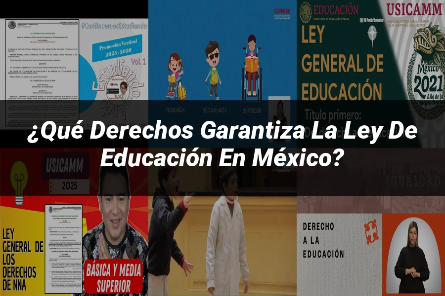 "¿Qué Derechos Garantiza la Ley de Educación en México?"