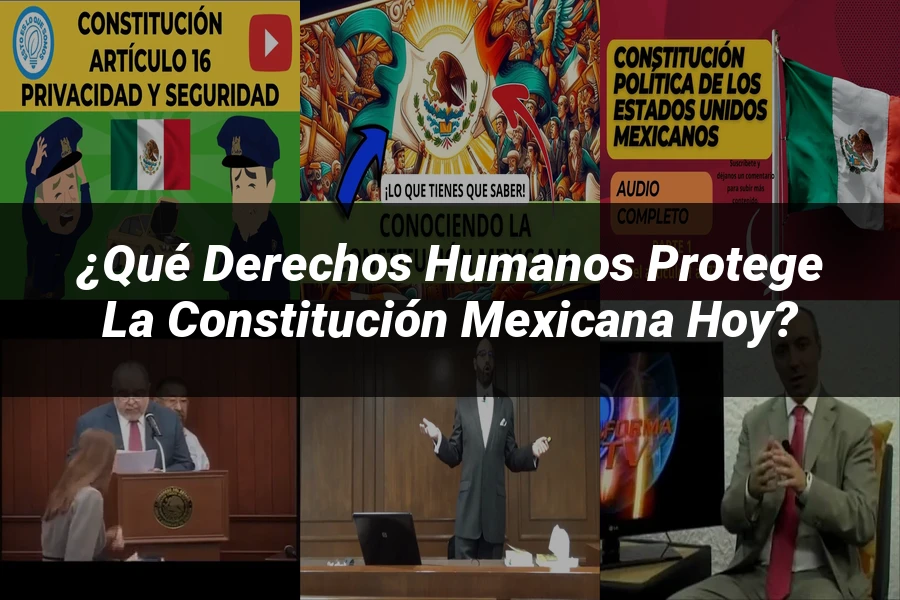 "¿Qué Derechos Humanos Protege la Constitución Mexicana Hoy?"