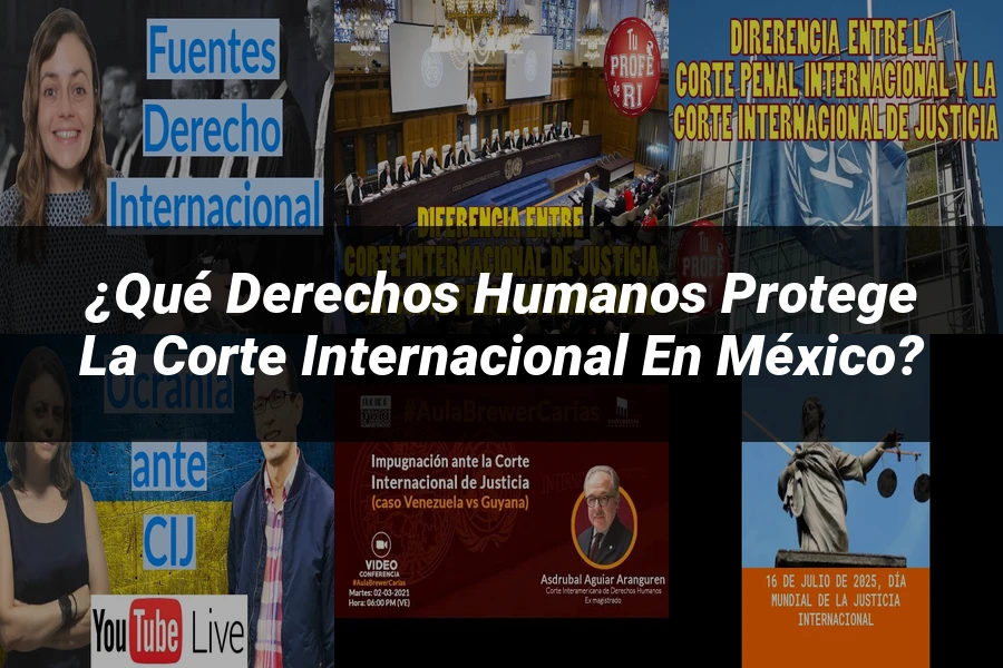 "¿Qué Derechos Humanos Protege la Corte Internacional en México?"