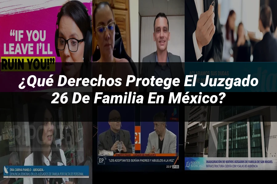"¿Qué Derechos Protege el Juzgado 26 de Familia en México?"