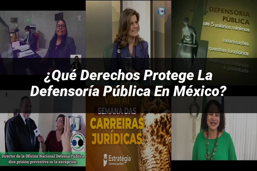 "¿Qué Derechos Protege la Defensoría Pública en México?"