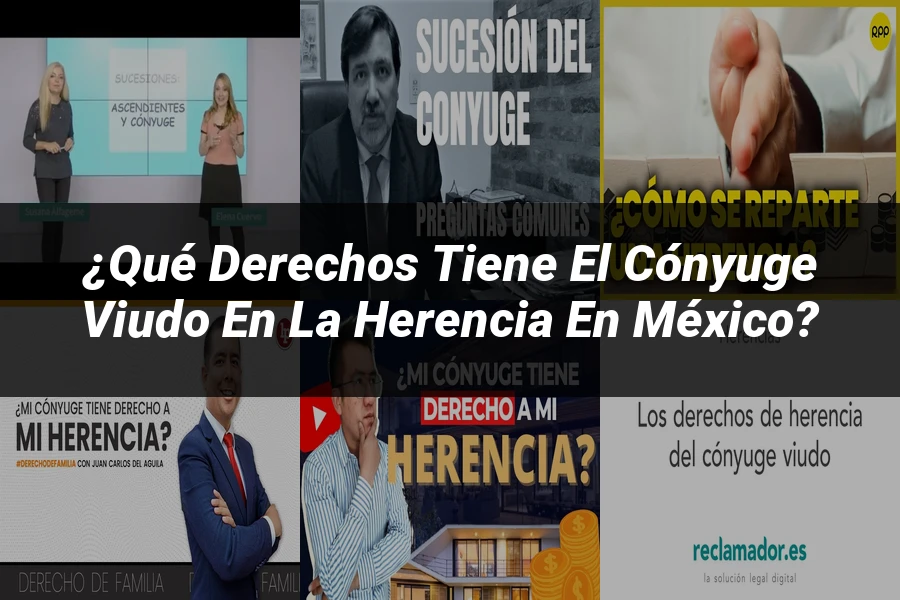 "¿Qué Derechos Tiene el Cónyuge Viudo en la Herencia en México?"