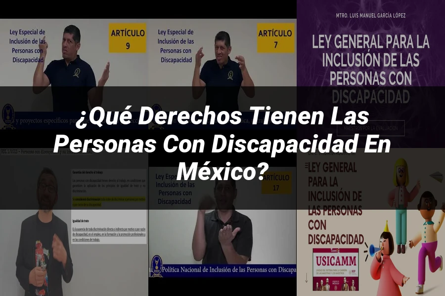 "¿Qué Derechos Tienen las Personas con Discapacidad en México?"