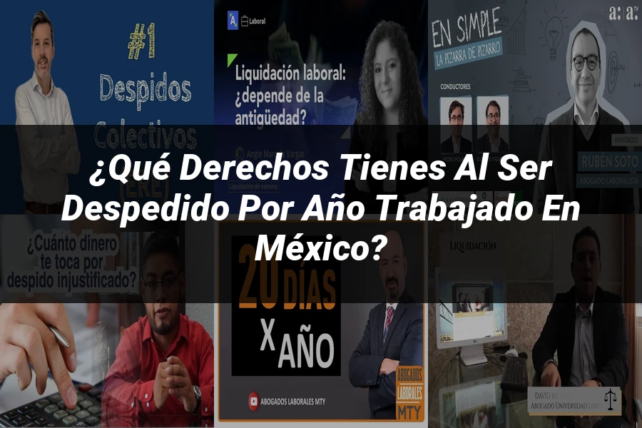 "¿Qué Derechos Tienes al Ser Despedido por Año Trabajado en México?"