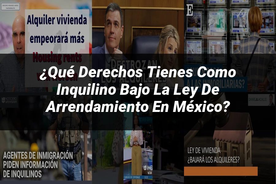 "¿Qué Derechos Tienes como Inquilino bajo la Ley de Arrendamiento en México?"