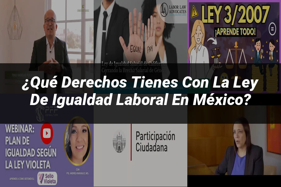 "¿Qué Derechos Tienes con la Ley de Igualdad Laboral en México?"