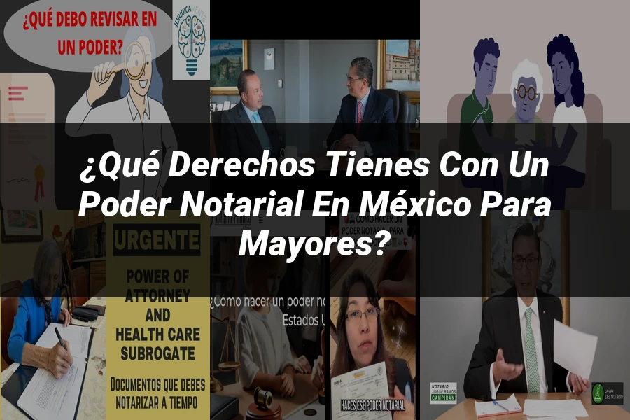 "¿Qué Derechos Tienes con un Poder Notarial en México para Mayores?"