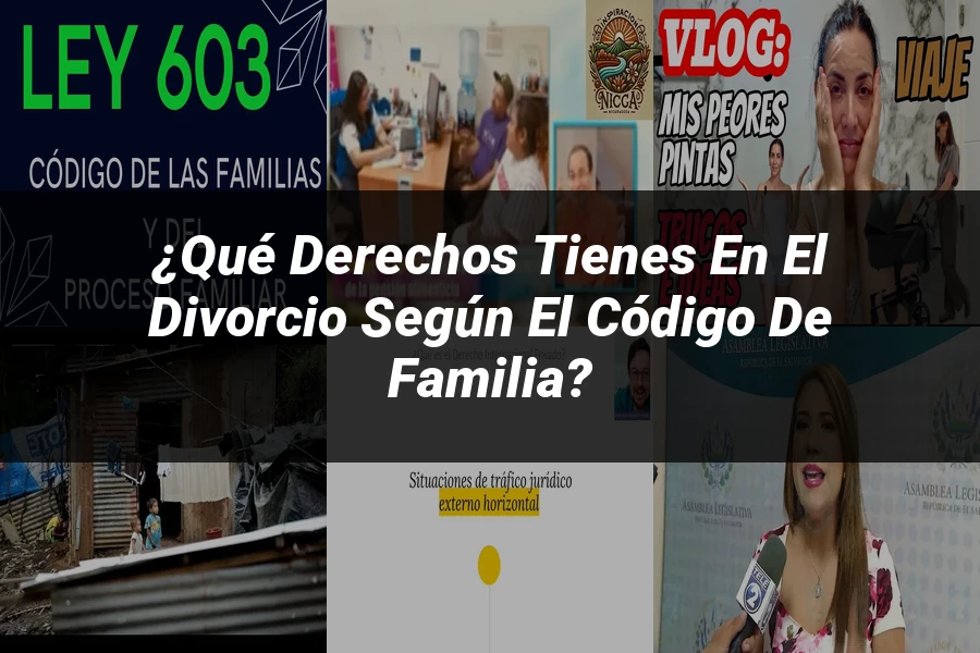 "¿Qué Derechos Tienes en el Divorcio Según el Código de Familia?"