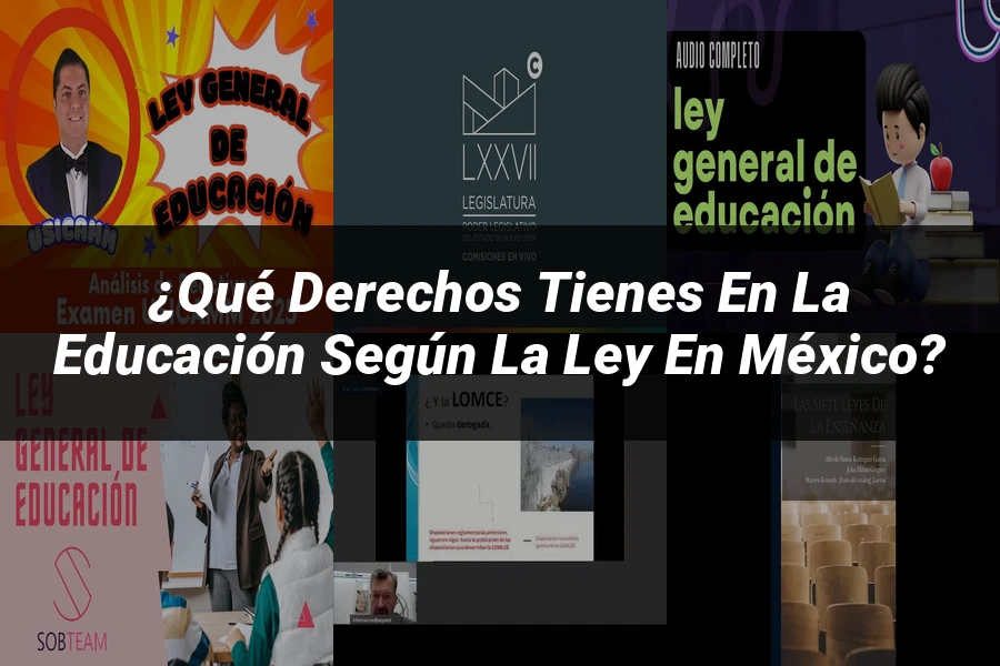 "¿Qué Derechos Tienes en la Educación según la Ley en México?"