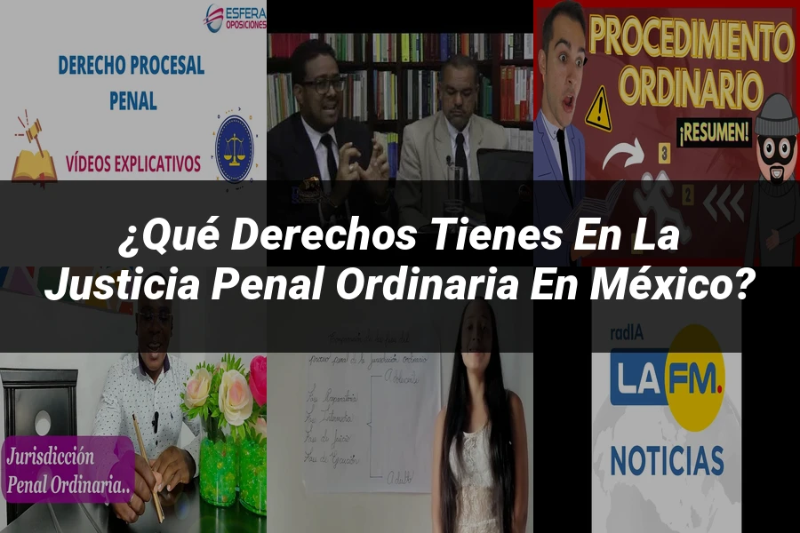 "¿Qué Derechos Tienes en la Justicia Penal Ordinaria en México?"