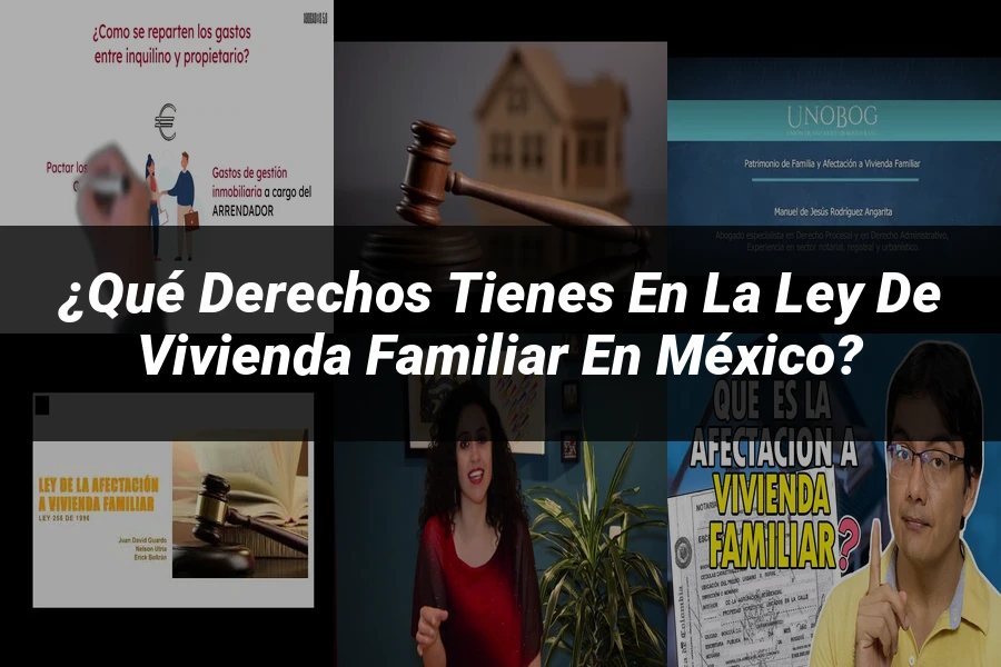 "¿Qué Derechos Tienes en la Ley de Vivienda Familiar en México?"