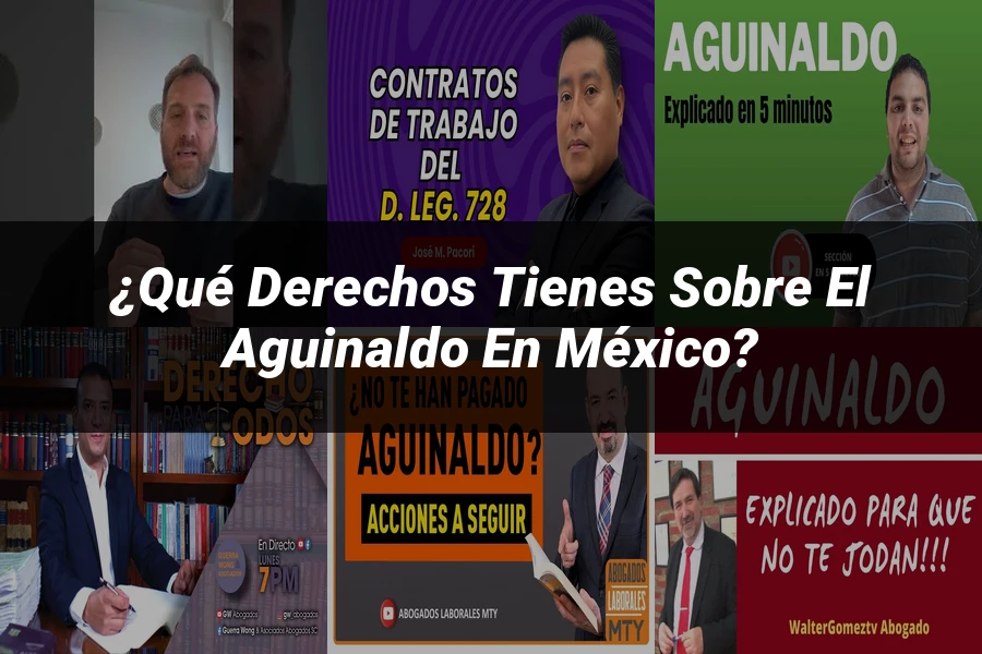 "¿Qué Derechos Tienes sobre el Aguinaldo en México?"