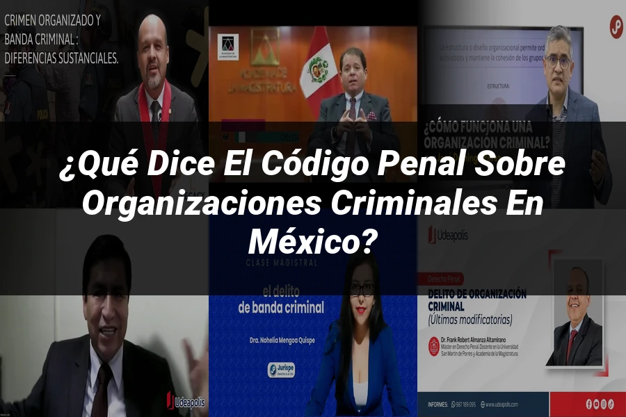 "¿Qué Dice el Código Penal sobre Organizaciones Criminales en México?"