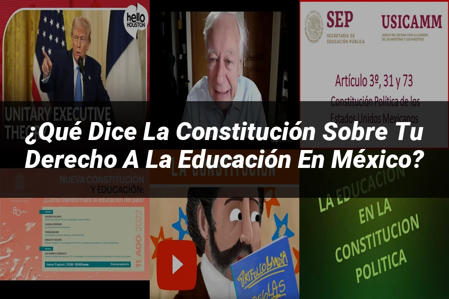 "¿Qué Dice la Constitución sobre tu Derecho a la Educación en México?"