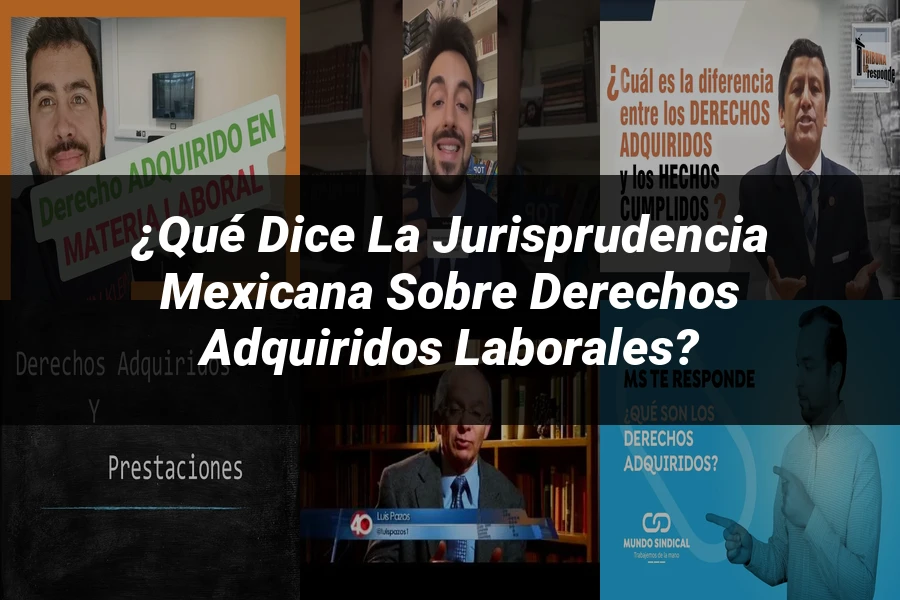 "¿Qué Dice la Jurisprudencia Mexicana sobre Derechos Adquiridos Laborales?"