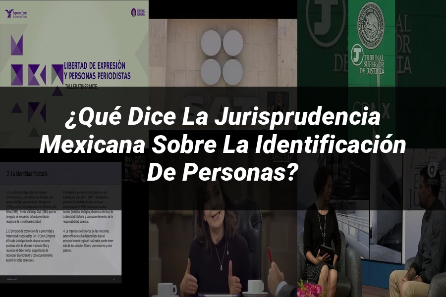 "¿Qué Dice la Jurisprudencia Mexicana sobre la Identificación de Personas?"