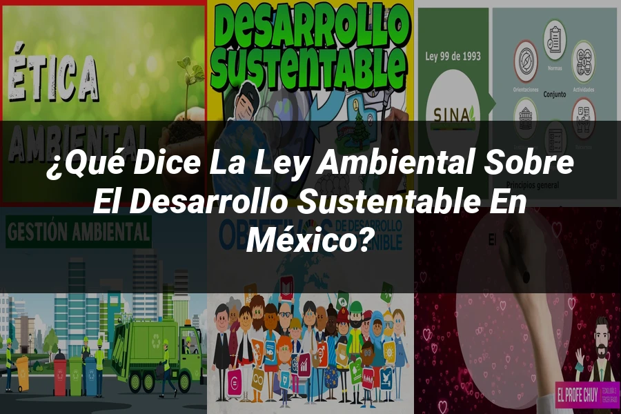 "¿Qué Dice la Ley Ambiental sobre el Desarrollo Sustentable en México?"