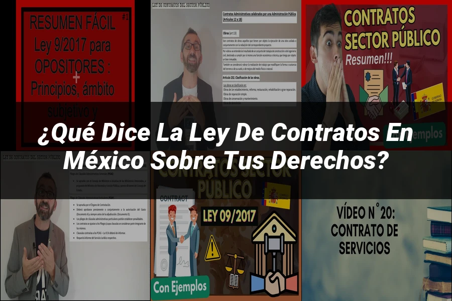 "¿Qué Dice la Ley de Contratos en México sobre tus Derechos?"