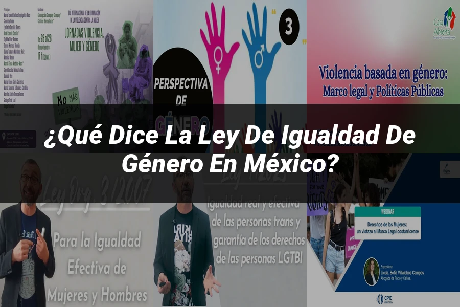 "¿Qué Dice la Ley de Igualdad de Género en México?"