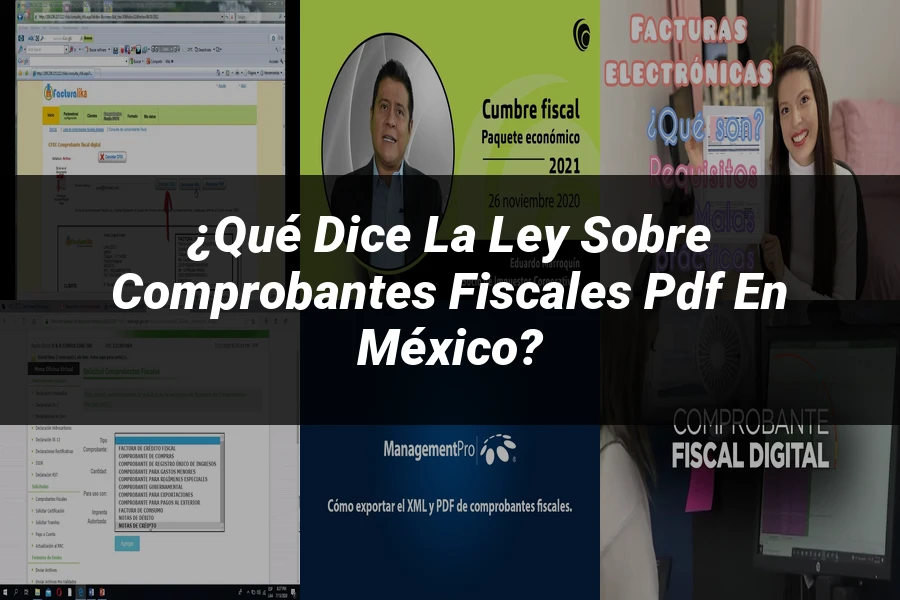 "¿Qué Dice la Ley sobre Comprobantes Fiscales PDF en México?"
