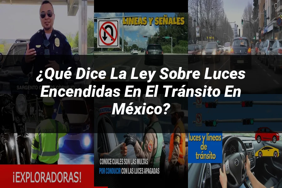 "¿Qué Dice la Ley sobre Luces Encendidas en el Tránsito en México?"