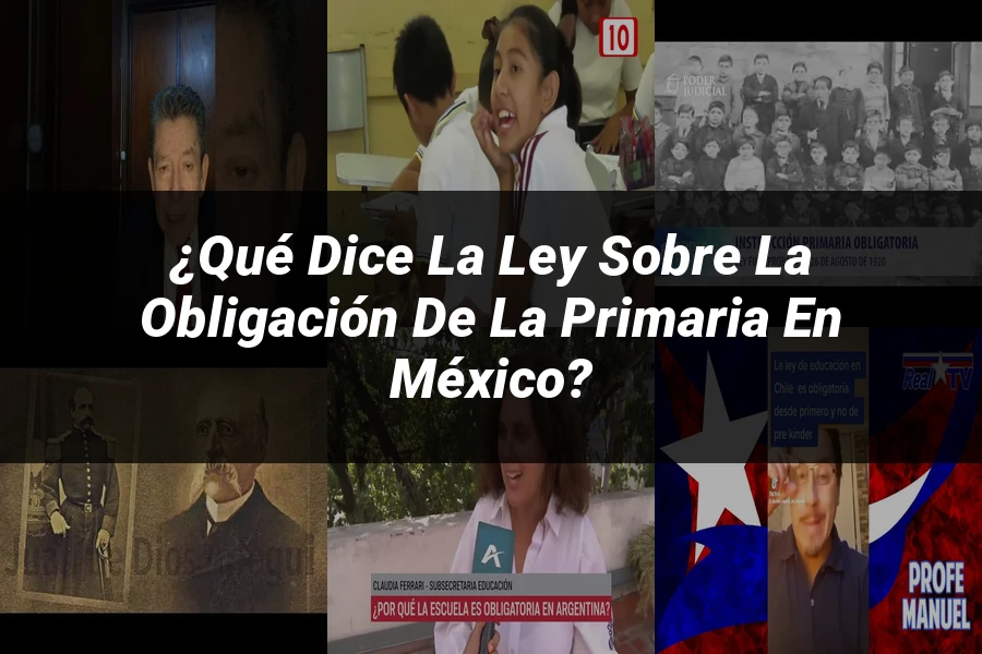 "¿Qué Dice la Ley sobre la Obligación de la Primaria en México?"