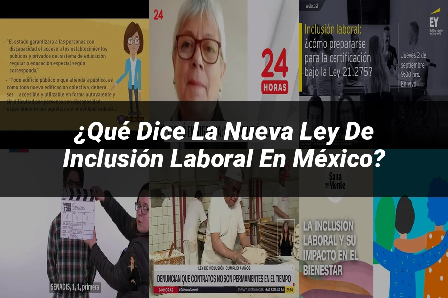 "¿Qué Dice la Nueva Ley de Inclusión Laboral en México?"