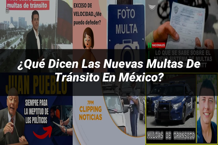 "¿Qué Dicen las Nuevas Multas de Tránsito en México?"