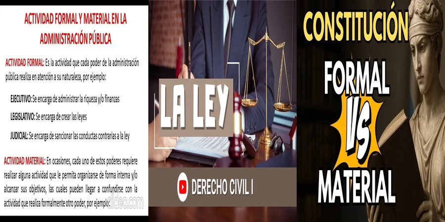 "¿Qué Diferencia Hay entre Ley Formal y Material en México?"