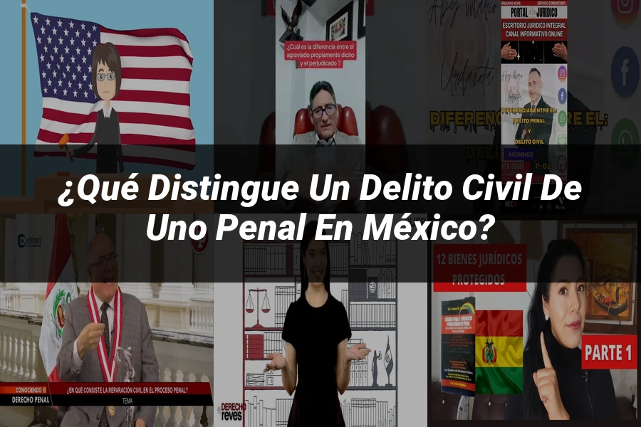 "¿Qué Distingue un Delito Civil de uno Penal en México?"