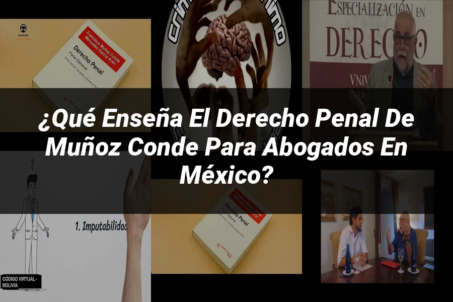 "¿Qué Enseña el Derecho Penal de Muñoz Conde para Abogados en México?"