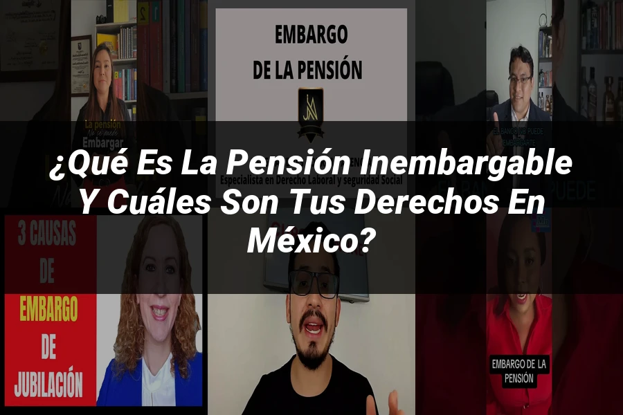 "¿Qué Es la Pensión Inembargable y Cuáles Son Tus Derechos en México?"