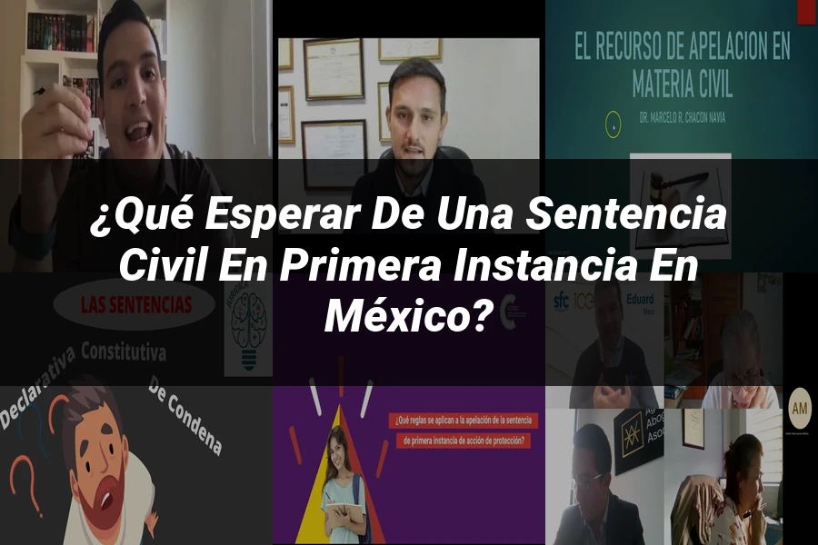 "¿Qué Esperar de una Sentencia Civil en Primera Instancia en México?"