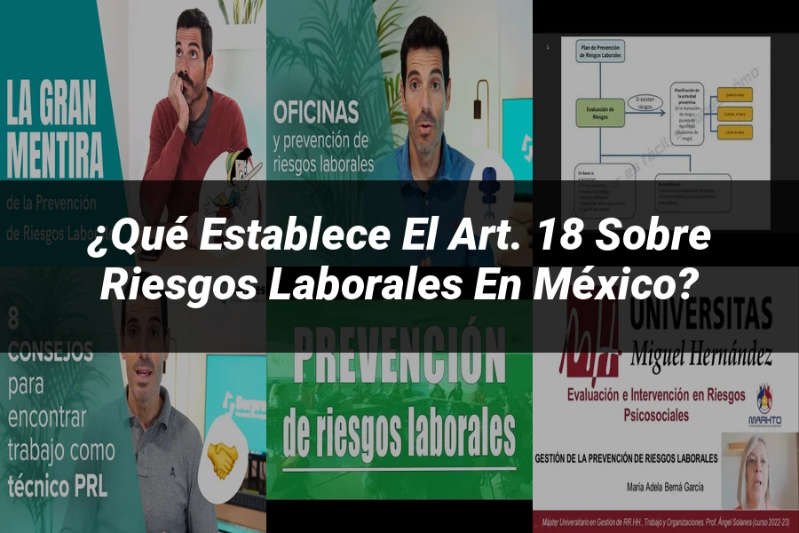 "¿Qué Establece el Art. 18 sobre Riesgos Laborales en México?"