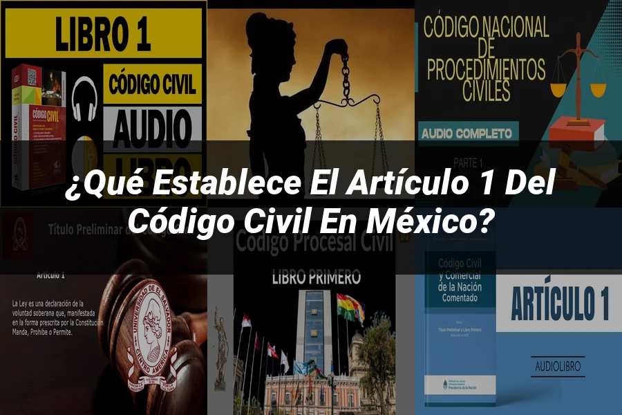 "¿Qué Establece el Artículo 1 del Código Civil en México?"