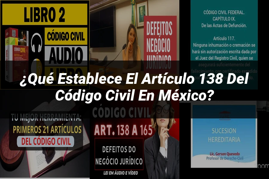 "¿Qué Establece el Artículo 138 del Código Civil en México?"