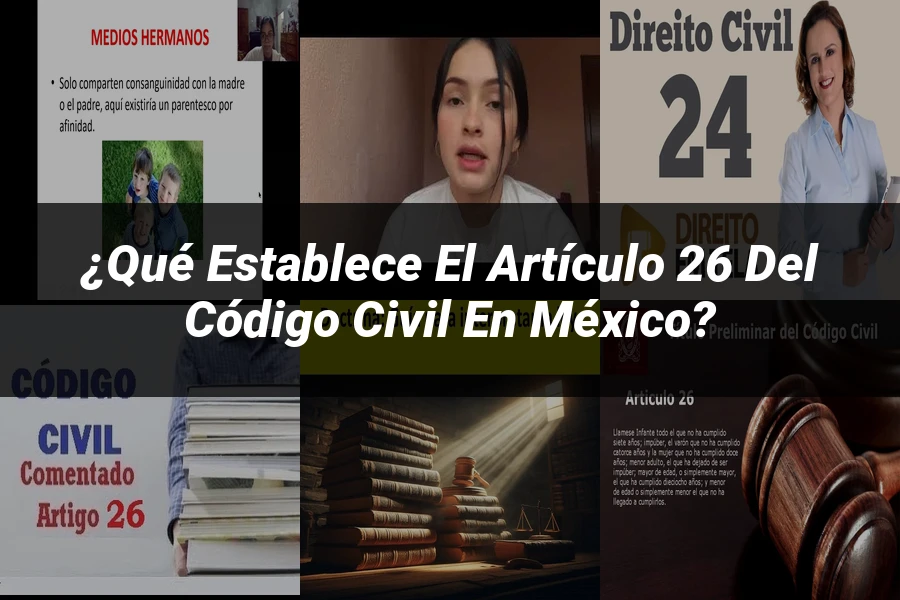 "¿Qué Establece el Artículo 26 del Código Civil en México?"