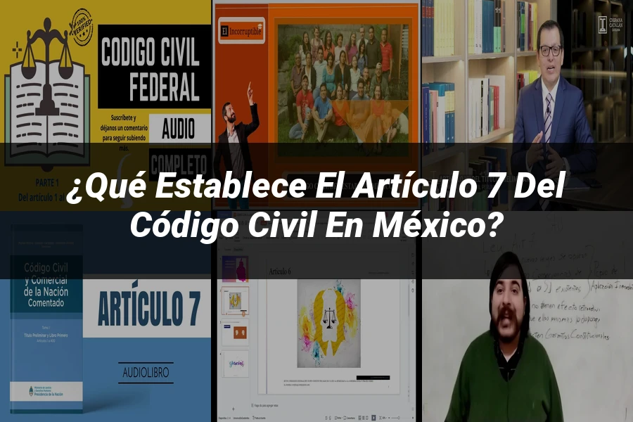 "¿Qué Establece el Artículo 7 del Código Civil en México?"