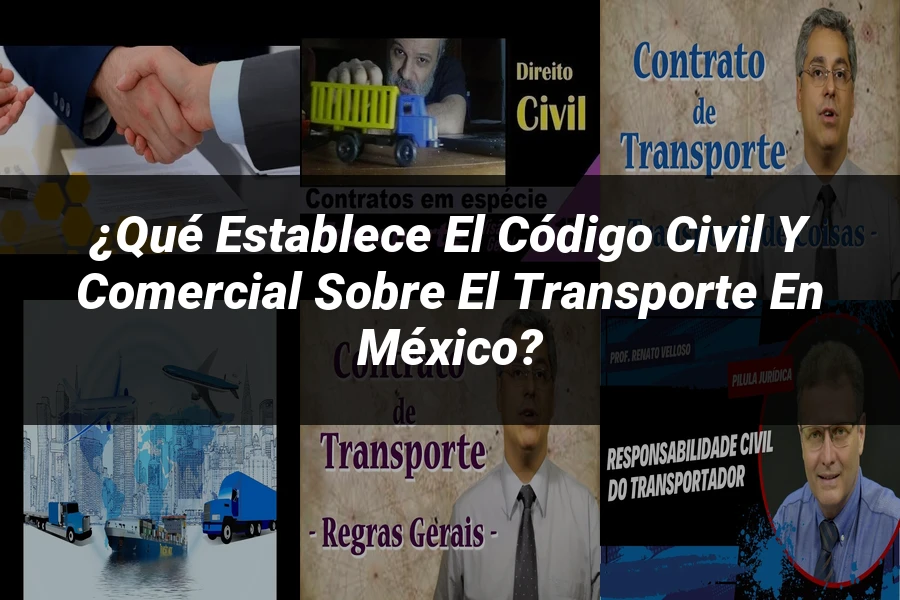 "¿Qué Establece el Código Civil y Comercial sobre el Transporte en México?"