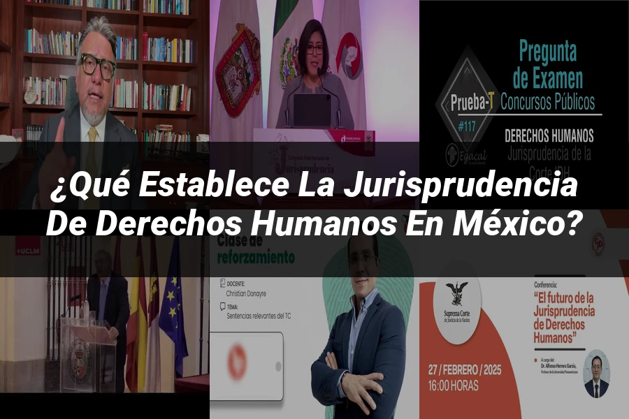 "¿Qué Establece la Jurisprudencia de Derechos Humanos en México?"