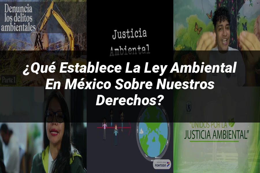 "¿Qué Establece la Ley Ambiental en México Sobre Nuestros Derechos?"