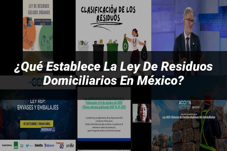 "¿Qué Establece la Ley de Residuos Domiciliarios en México?"