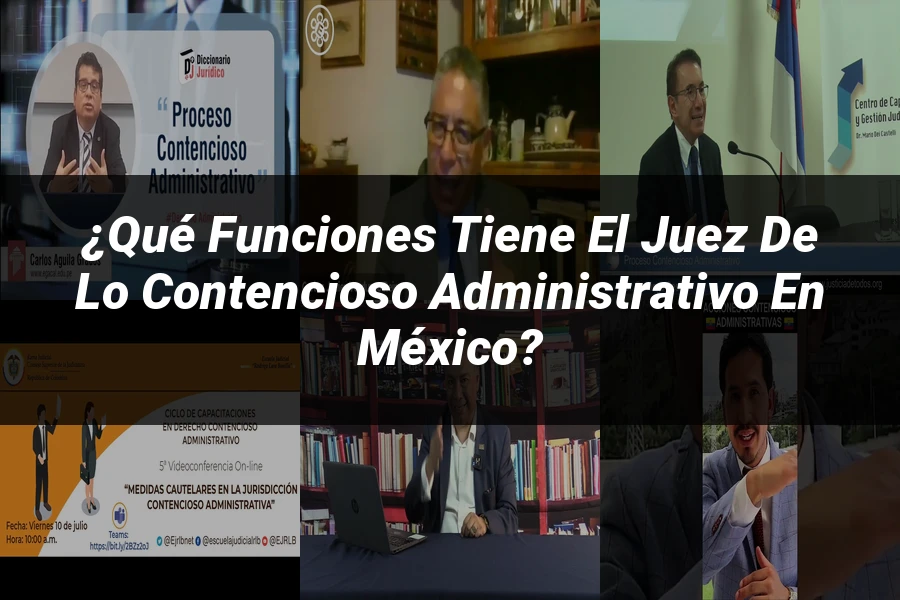 "¿Qué Funciones Tiene el Juez de lo Contencioso Administrativo en México?"