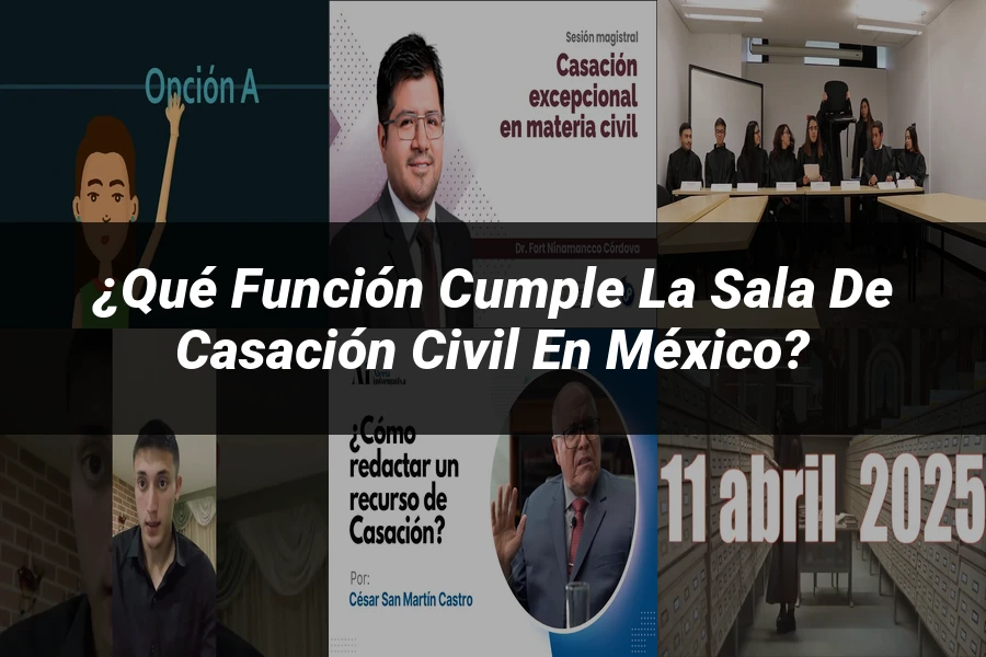 "¿Qué Función Cumple la Sala de Casación Civil en México?"