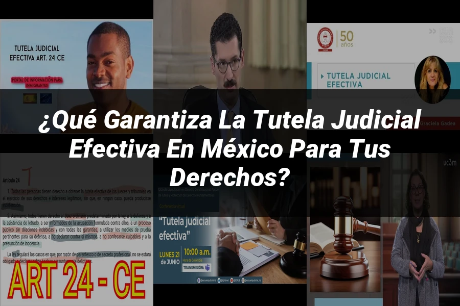 "¿Qué Garantiza la Tutela Judicial Efectiva en México para tus Derechos?"