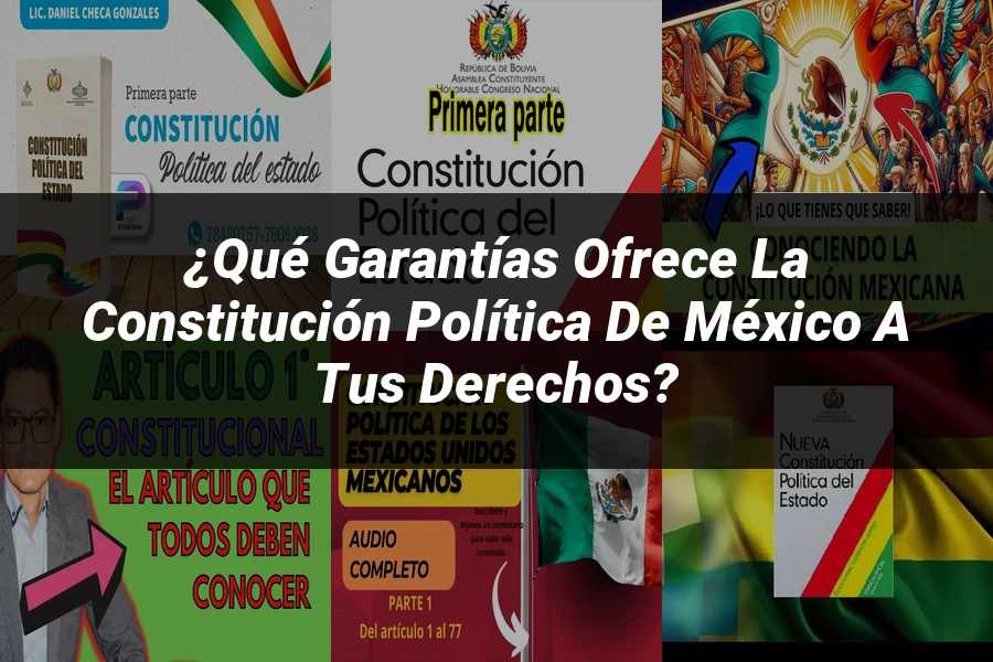 "¿Qué Garantías Ofrece la Constitución Política de México a tus Derechos?"
