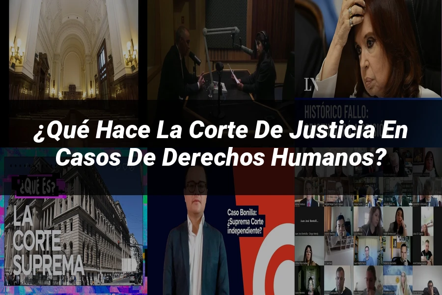 "¿Qué Hace la Corte de Justicia en Casos de Derechos Humanos?"