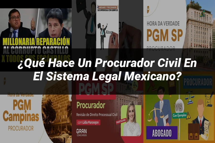 "¿Qué Hace un Procurador Civil en el Sistema Legal Mexicano?"