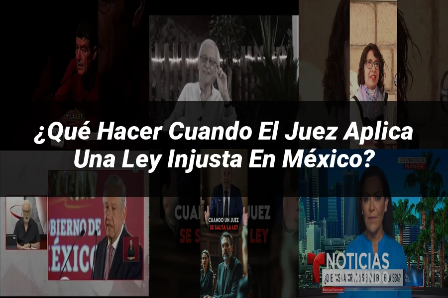 "¿Qué Hacer Cuando el Juez Aplica una Ley Injusta en México?"